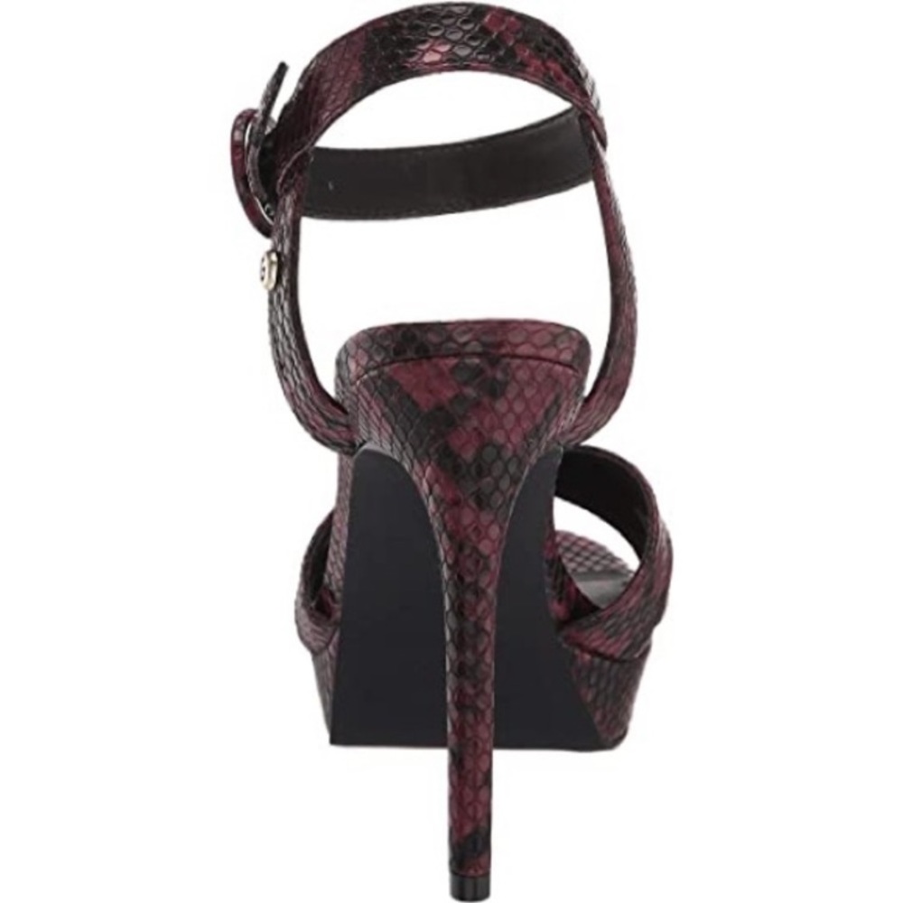 GBG Guess Snakeskin Platform Heels Stiletto Cross